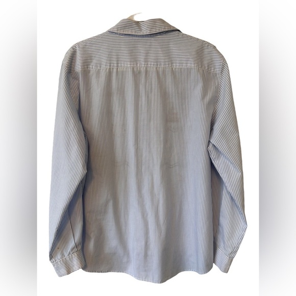 Alia Sport Nautical Boats & Stripes Vintage Button Down Blouse - Size Medium - Picture 2 of 9